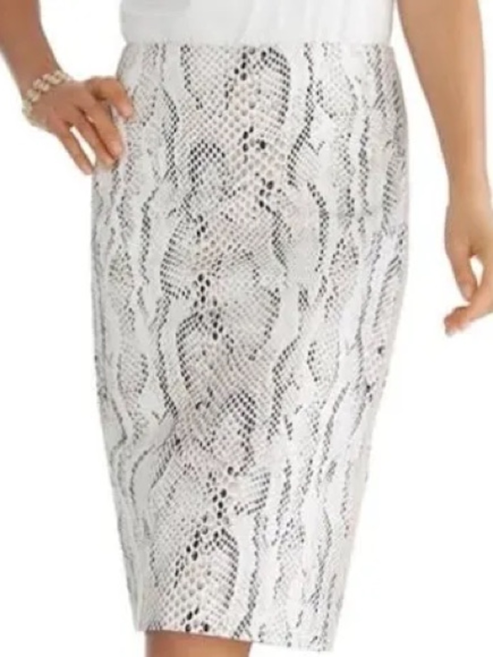 snake skin pencil skirt by White House black market